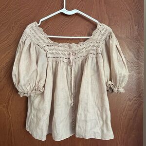 Doen Blouse in Sun dried rose
